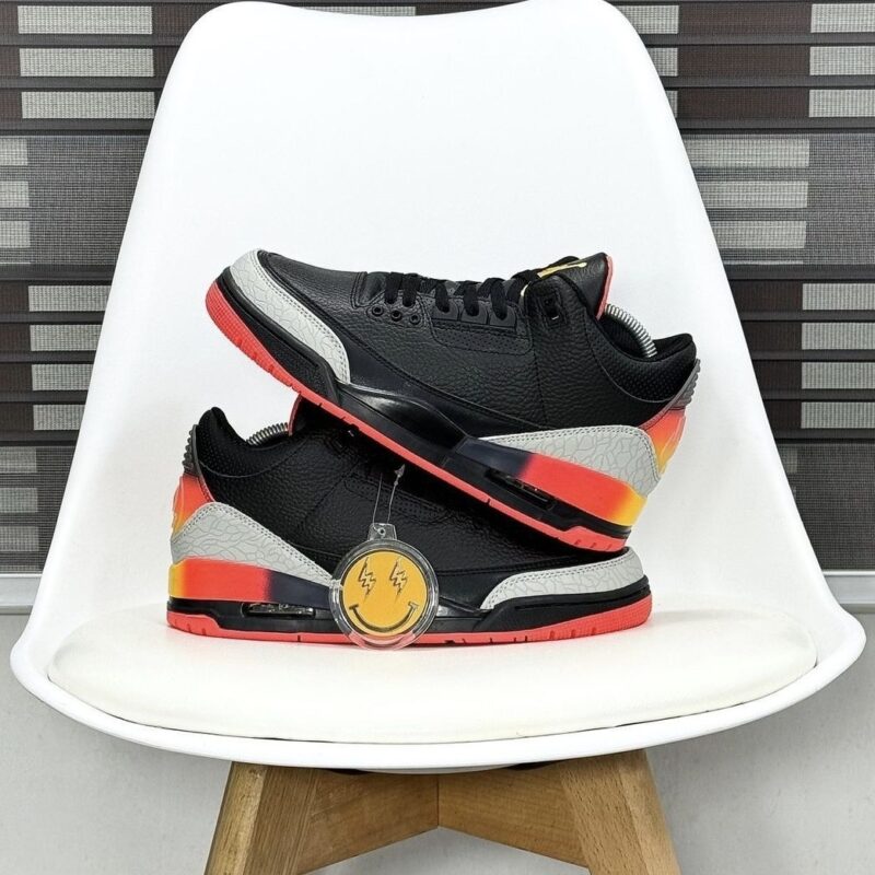 Jordan 3 Balvin Black