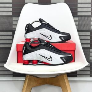 Nike Shox R4 – Black/Metallic Silver/Gym Red 2 Nike Shox R4 – Black, Metallic Silver & Gym Red
